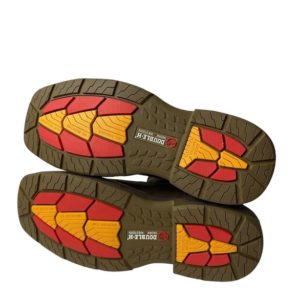 Double H Work Western Women’s phantom rider Boots Brown Leather Size 6 M - Picture 14 of 14